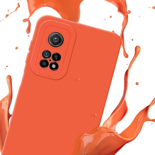 Coque för Xiaomi Mi 10T / Mi 10T PRO i FLUID ORANGE Fodral Etui Case Cover i flexibel TPU-silikon Skydd Gul