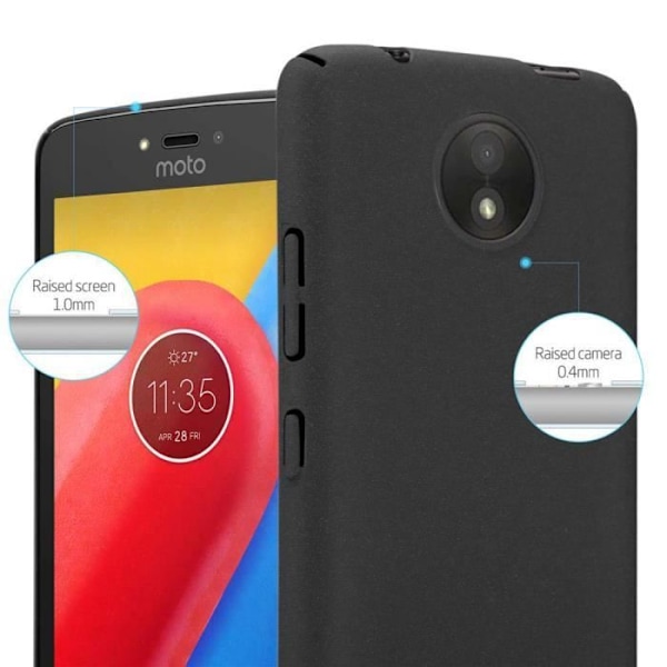 Coque - CADORABO - MOTO C - Frostad - Stötskydd - Elegant Design Svart