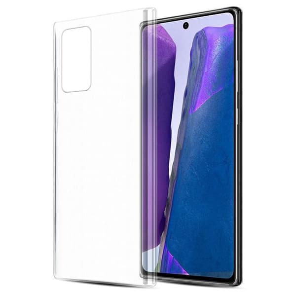 Transparent stötsäker silikonfodral för Samsung Galaxy NOTE 20 Vit