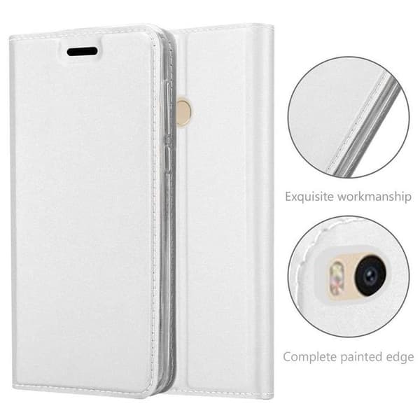 Flip-fodral för Xiaomi Mi MAX 2 Etui i CLASSY SILVER Plånbok Stötsäker Grå