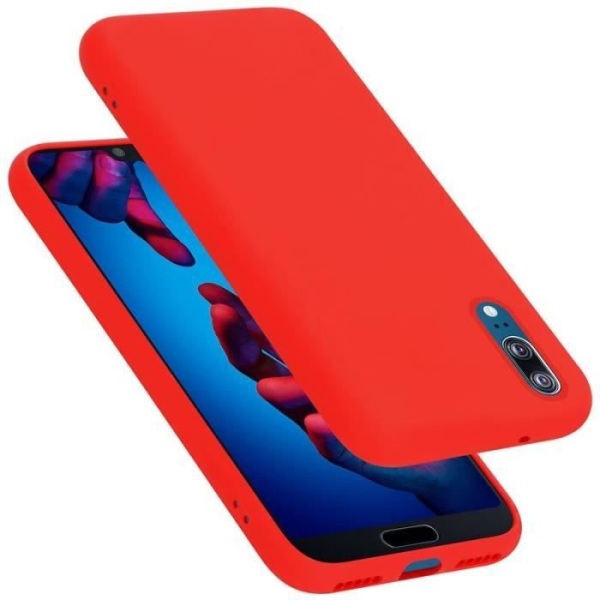 Cadorabo fodral till Huawei P20 - i rött - Flexibel TPU silikon