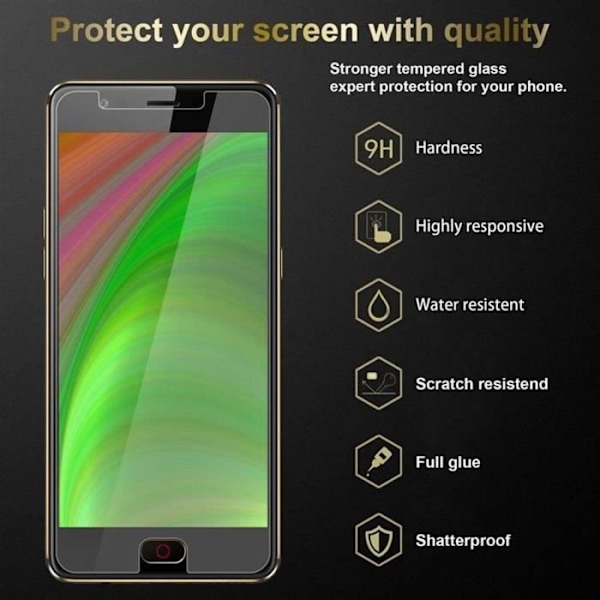 Cadorabo 3x härdat glas för ZTE Nubia M2 i HÖG TRANSPARENT - Paket med 3 skärmskydd i härdat glas för display - Transparent