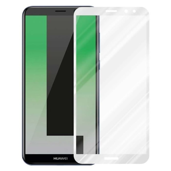 Cadorabo härdat glas för Huawei MATE 10 LITE Vit filmskydd Huawei MATE 10 LITE Vit