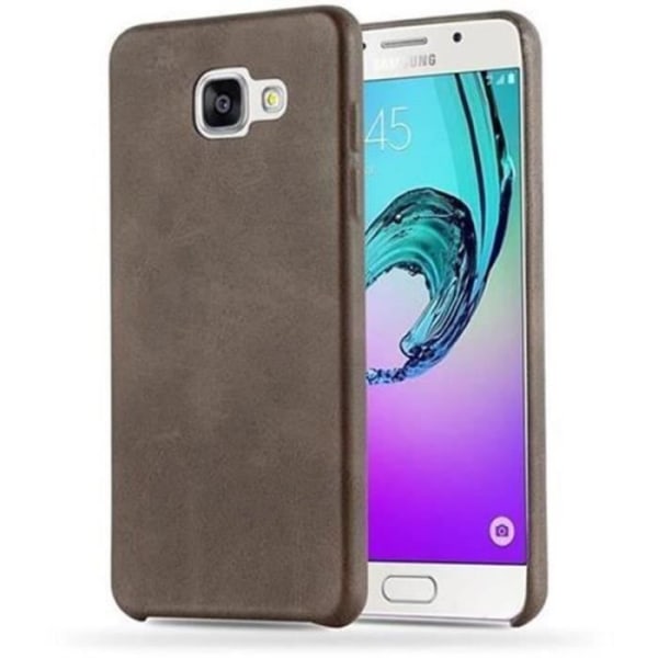 Coque Samsung Galaxy A5 (6) - 2016 Cadorabo Fodral i konstläder Hård Skyddande Etui Bumper MÖRKBROWN-VINTAGE