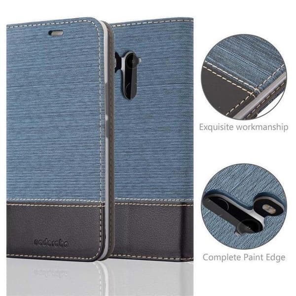 Skyddsfodral för HTC U11 PLUS i BLÅSVART Etui Case Skydd Blå