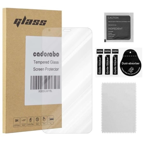 Cadorabo härdat glas LG Q6 skärmskyddsfilm härdat skydd för display TRANSPARENT Transparent