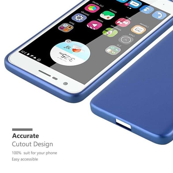 Skyddsfodral för ZTE Blade V8 MINI Skyddsfodral i MATTE METALLBLÅ Design Blå