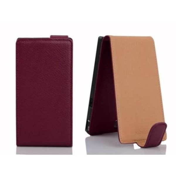 Cadorabo Coque Huawei ASCEND G610 DESIGN FLIP Style Fodral Fodral i konstläder Struktur LILA ORKID