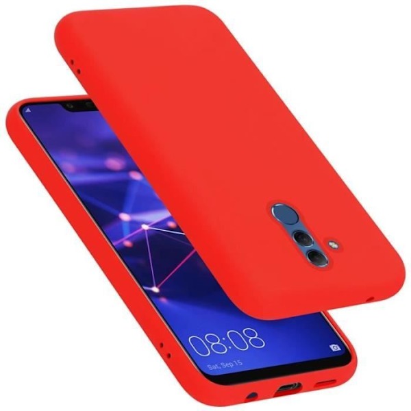 Coque - CADORABO - Huawei MATE 20 Lite - Silikon TPU - 360° skydd - Halkfri Röd