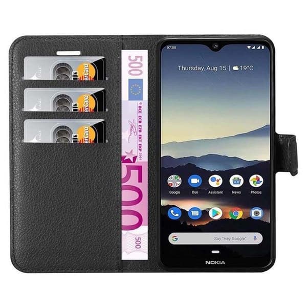 Etui för Nokia 7.2 i JETSVART Svart