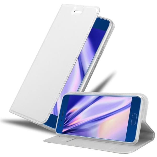 Fodral med lock för Honor 9 Plånbok i KLASSISK SILVER Stötsäker Grå