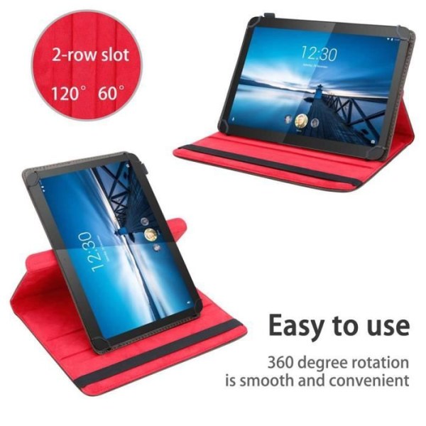 Fodral för Lenovo Tab 4 10 (10,1 tum) Etui i BRUN Hölje Skydd 360 grader konstläder Plånbok Wallet kastanj