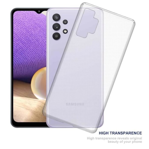 Coque - CADORABO - Samsung Galaxy A32 5G - Transparent - Skydd i silikon TPU - Tunn och lätt design Transparent