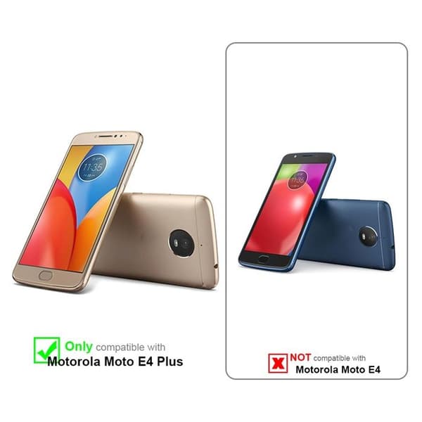Skyddsfodral för Motorola MOTO E4 PLUS CANDY ROSE VIF Stötsäker Silikon Ros