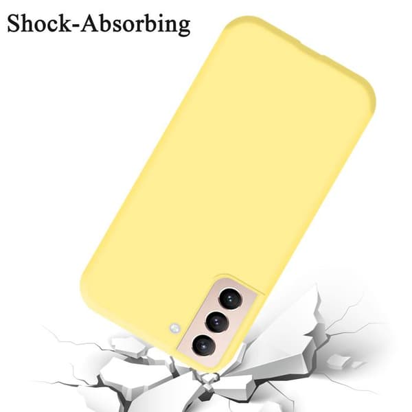 Skyddande skal för Samsung Galaxy S21 PLUS Stötskydd i LIQUID YELLOW Gul