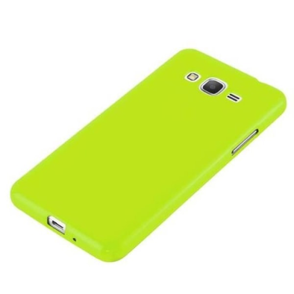 Fodral Samsung Galaxy GRAND PRIME JELLY GREEN Cadorabo DESIGN JELLY Cover TPU Silikonskydd Fodral Skydd Ultra Slim Bumper