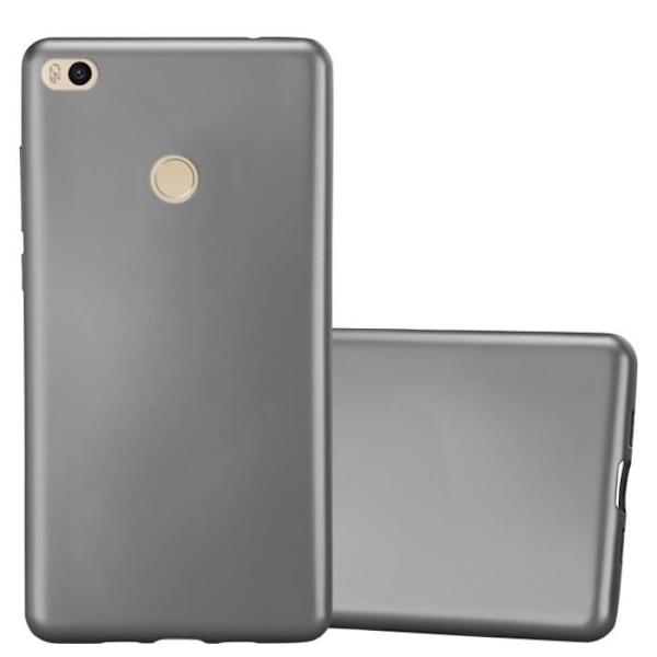 Coque - CADORABO - Xiaomi Mi MAX 2 - Metallisk Grå - Silikon TPU - Stötskydd METALLISK GRÅ