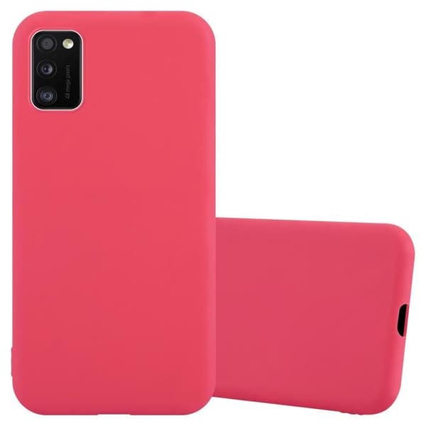 Skyddsfodral för Samsung Galaxy A41 CANDY RÖD Stötabsorberande Silikon Röd