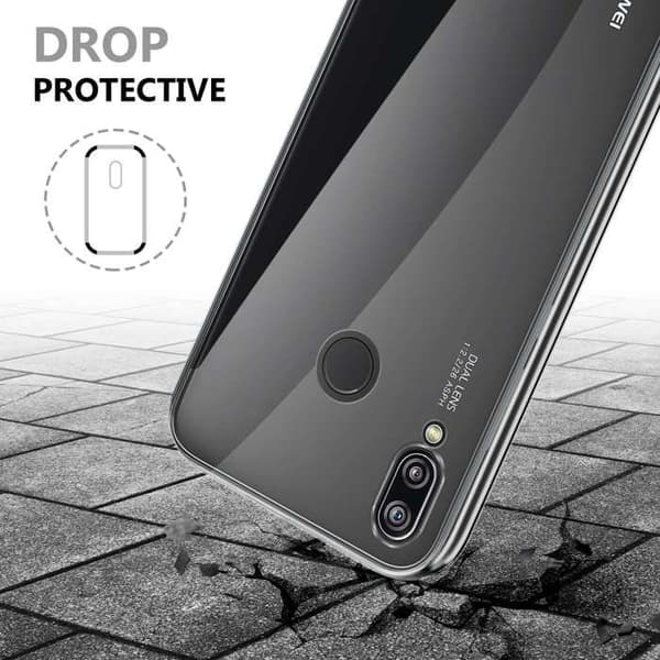 Skal för Huawei P20 LITE 2018 / NOVA 3E GENOMSKINLIG Heltäckande skydd Vit