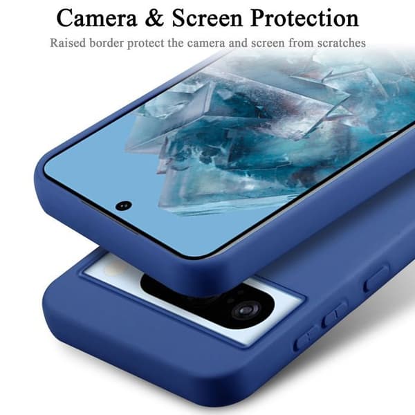 Skyddande skal för Google PIXEL 8 Pro Stötabsorberande i LIQUID BLUE Blå