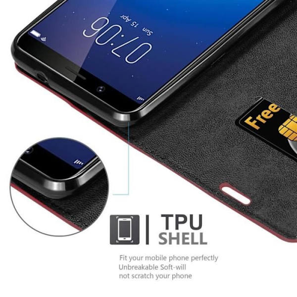 Cadorabo Fodral till Vivo Y71 i APPLE RÖD