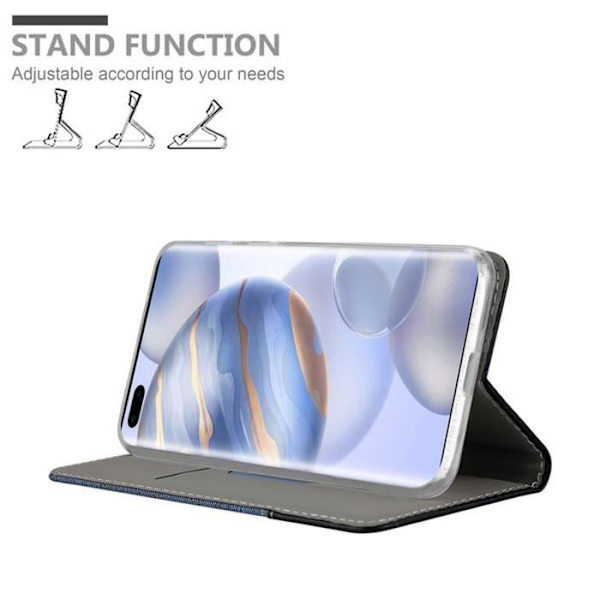 Fodral för Honor 30 PRO - CADORABO - BLÅ SVART - Konstläder - Magnetlås - Ställfunktion MÖRKBLÅ