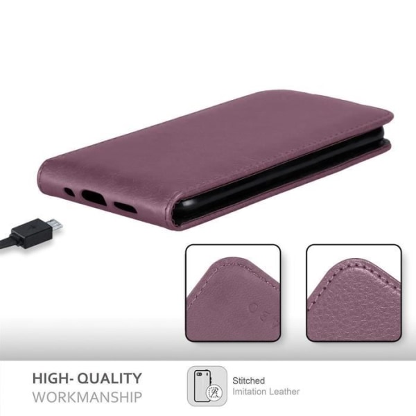 Skydd för Apple iPhone 13 - CADORABO - Orkidé Viol - Syntetiskt läder - Flip-skydd - Magnetstängning Orkidévioler