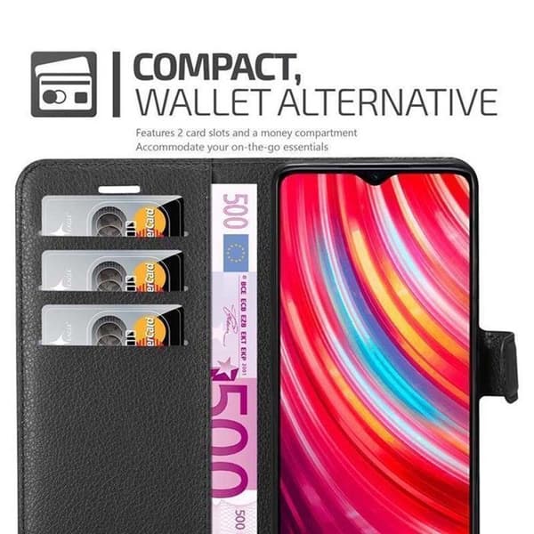 Etui för Xiaomi RedMi NOTE 8 PRO i JET BLACK Svart