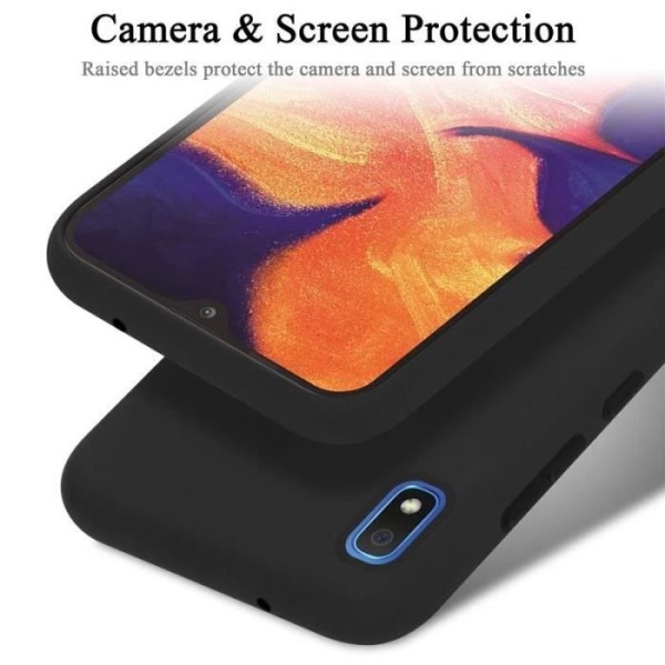 Mobiltelefonfodral - CADORABO - Samsung Galaxy A10 - Flexibel TPU-silikon - Optimal skydd - Lätt design Svart