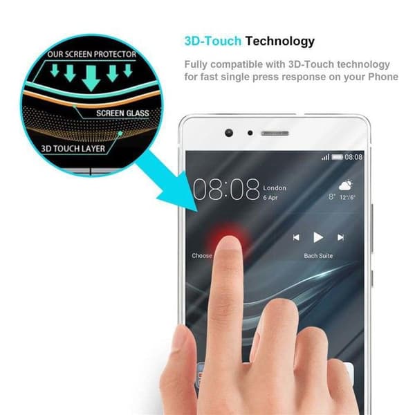Helt härdat skärmskydd för Huawei P9 LITE 2016 / G9 LITE Vit