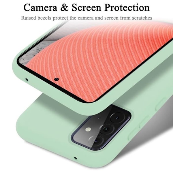 Coque - CADORABO - Samsung Galaxy A72 4G/5G - Silikon TPU - LIQUID LIGHT GREEN - Stötsskydd VÄTSKA LJUSGRÖN