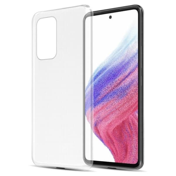 Transparent stötsäker silikonfodral för Samsung Galaxy A53 5G Vit