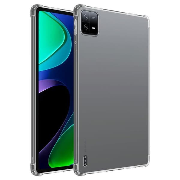 Transparent stötsäker silikonfodral för Xiaomi Pad 6 Pro Vit