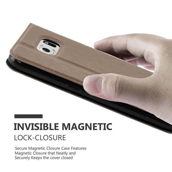 Flipfodral för Samsung Galaxy NOTE 5 Fodral i BRUN STEN Skydd brun