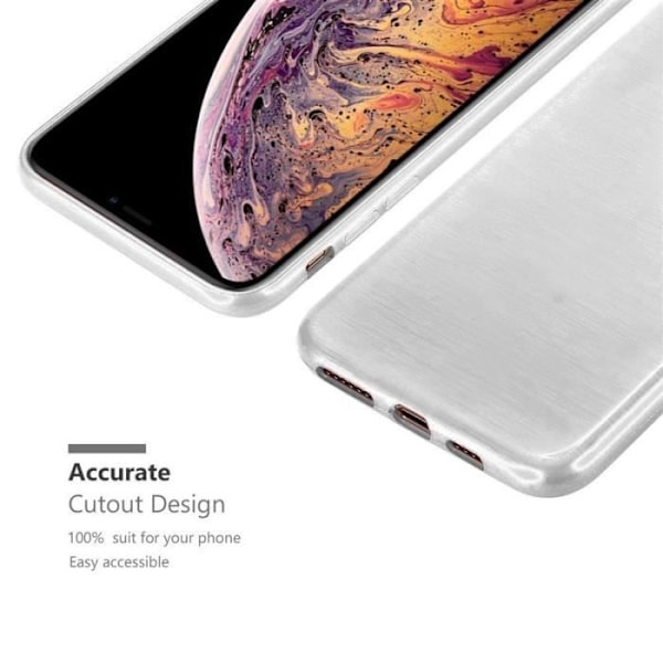 Skyddsskal - CADORABO - Apple iPhone XS MAX - Silikon TPU - Ultra-tunn - Stötsäker Grå