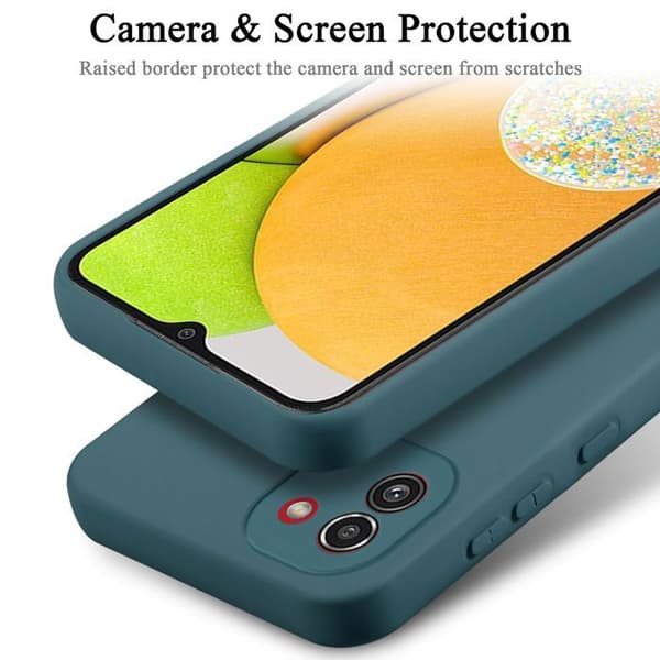 Skyddande stötsäker skal för Samsung Galaxy A03 i LIQUID GREEN Grön