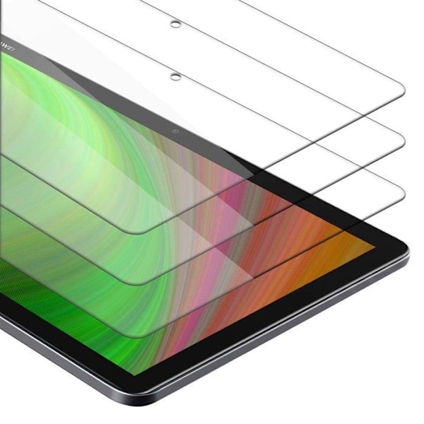 3x Härdat Skärmskydd i Glas för Huawei MediaPad M5 LITE 10 (10.1 Tum) Högtransparent Härdat Glas Tablet Vit