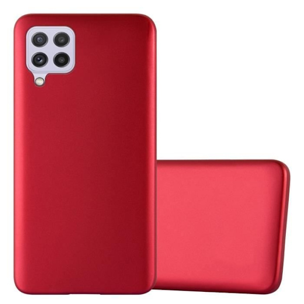Etui för Samsung Galaxy A22/M22/M32 - CADORABO - METALLIC RÖD - TPU-skydd - Flexibel - Ultratunn METALLISK RÖD