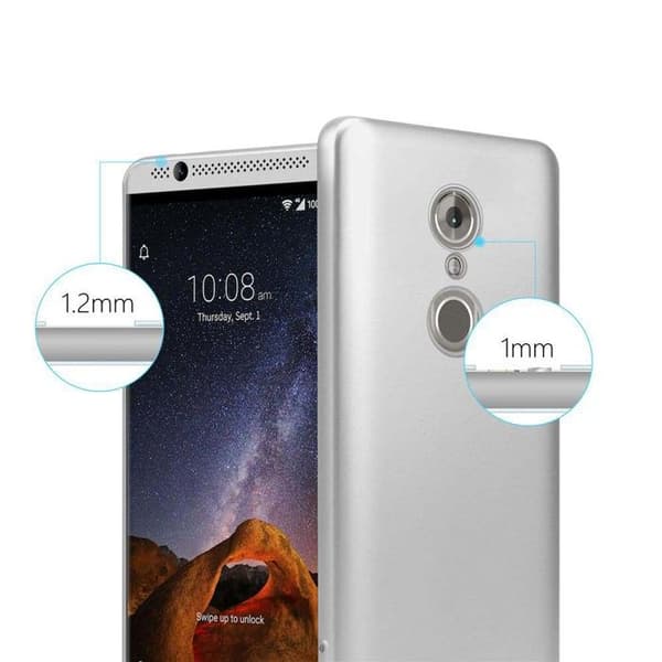 Skyddsfodral för ZTE Axon 7 MINI Skyddsfodral i MATTSILVER Metallic Design Grå