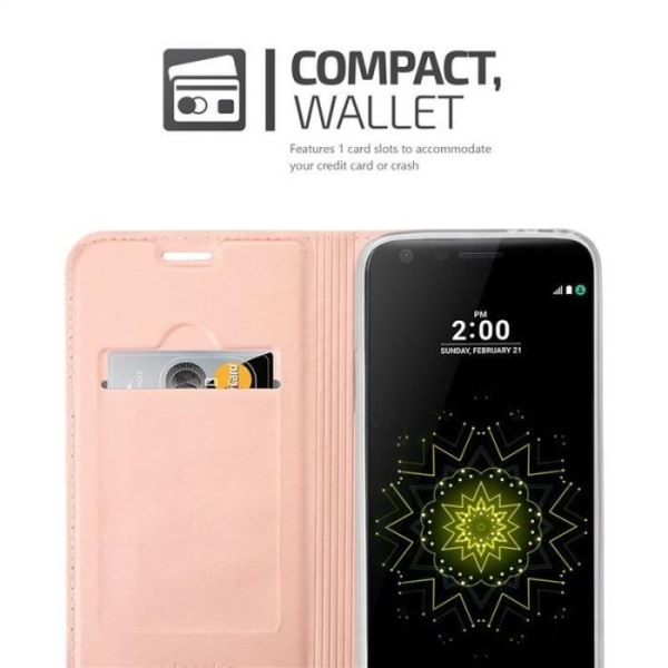 Cadorabo Fodral till LG G5 i CLASSY ROSÉ GULD