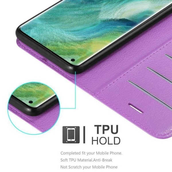 Etui för Oppo FIND X2 PRO - CADORABO - Orchidé Violett - Kunstläder - Magnetisk stängning - Ställfunktion Orkidévioler