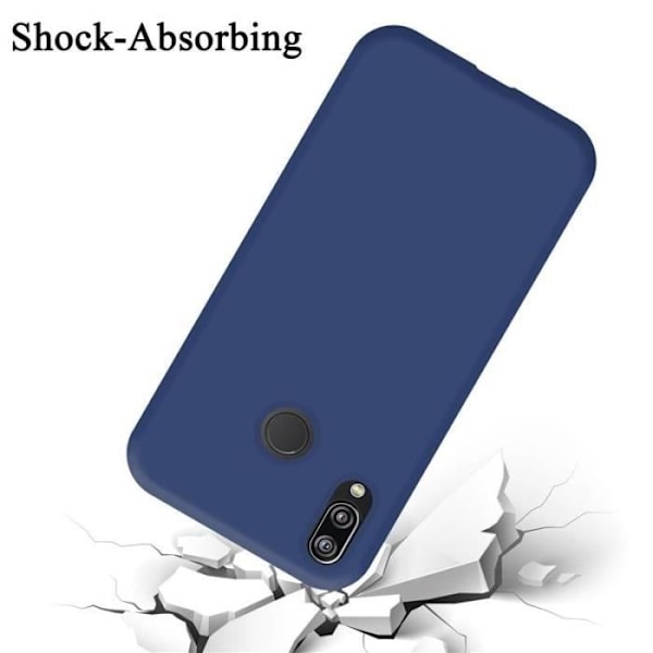Cadorabo skal för Huawei P20 Lite/NOVA 3E - i Blå - Flexibel TPU-silikon Blå