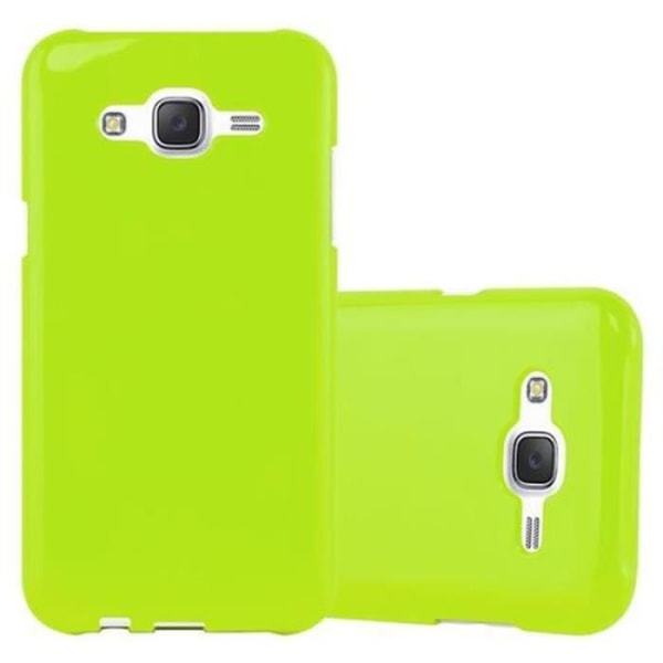 Fodral Samsung Galaxy J5 2015 (5) JELLY GREEN Cadorabo DESIGN JELLY Cover TPU Silikonskydd Fodral Cover Ultra Slim Bumper