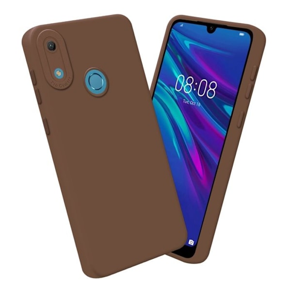 Skydd för Huawei Y6 2019 i FLUID BRUN Fodral Etui Skydd i flexibel TPU-silikon kastanj