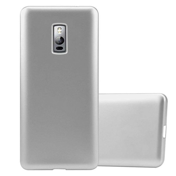 Coque för OnePlus 2 Fodral i METALLISK SILVER Etui Case Cover Skydd Silikon TPU Matt