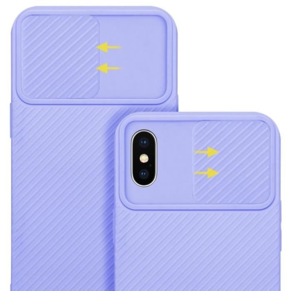 Fodral till Apple iPhone XS MAX Candy Lilac Fodral Silikon TPU och kameraskydd