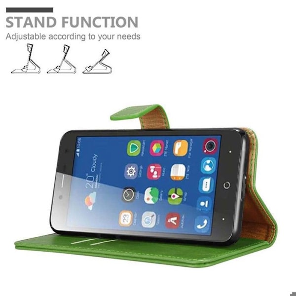 Fodral för ZTE Blade L7 i GRÖN PRÉ Skyddscase med stödfunktion Grön