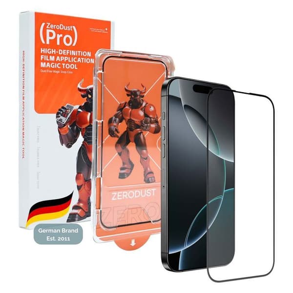 Härdat glas för iPhone 16 PRO Skärmskydd Vit