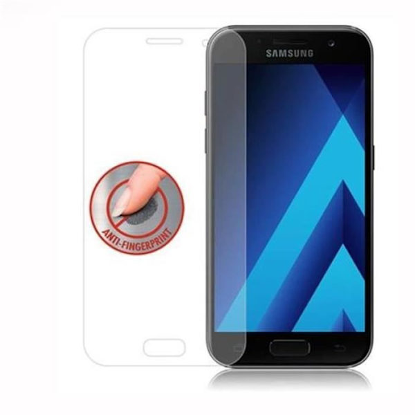 Cadorabo Skärmskydd för Samsung Galaxy A5 2017 (7) 0,3 mm Rundade hörn HÖG TRANSPARENS Härdat glas Transparent