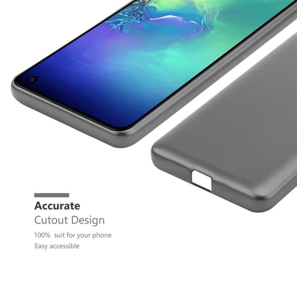 Skyddsfodral för Samsung Galaxy S10e Skyddsfodral i MATTS GRÅ METALLISK design Grå
